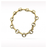 Cartier Unique Circle Link 18K Yellow Gold Chain Bracelet