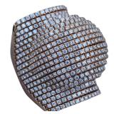 Palmiero Unique 18K Rose Gold Diamond Dome Ring
