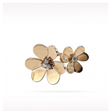 Van Cleef & Arpels Frivole Between the Finger Single Three Diamond 18K Yellow Gold Ring