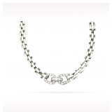 Cartier Maillon Panthere Diamond 18K White Gold Necklace