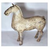 Antique Han Dynasty White Horse Sculpture