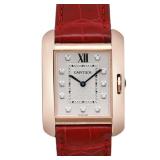Cartier Tank Anglaise Diamond Dial Ladies Watch