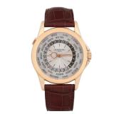 Patek Philippe World Time 18k Rose Gold Watch
