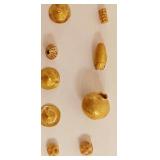 Ancient Gold Pendants - Acorn Shape I mil BC