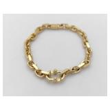 Tiffany & Co. Makers T Thick Link 18K Yellow Gold Bracelet