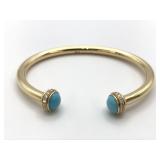 Piaget Possession Turquoise Diamond 18K Rose Gold Bangle Bracelet