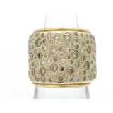 Pomellato Sabbia Fancy Color Diamond 18K Yellow Gold Band Ring