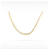 Cartier Venice Medium Box Link Chain 18K Yellow Gold Necklace