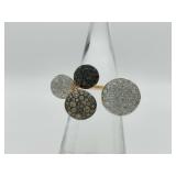 Pomellato Sabbia Fancy Color Black Diamond 18K Gold Ring