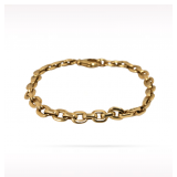Cartier Meplat 18K Yellow Gold Oval Cable Link Bracelet