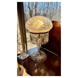 Antique American brilliant Cut Crystal Table Lamp