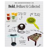 Bold, Brilliant & Collected. Uranium Glass, Onyx, Postmodern and Antiques