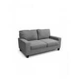 59 NewEbernDesignsGrayLoveseatModern61Sofa