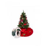 63 PreLitArtificialTreewVintageOrnaments&HolidayLightsBundle