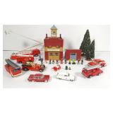 Fire Department, Trucks and People