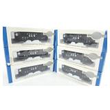 HO Model Train boomxauctions.com Ends March 11th 6pm 6 Bachmann Silver Series Rolling Stock 3 Bay Hopper Norfolk & Western	