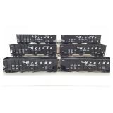 6 Bachmann Silver Series Rolling Stock 3 Bay Hopper Norfolk & Western