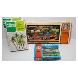 4 Piece HO Con-Cor Kits & Preiser Trees