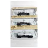 Proto 2000 Conoco 8,000 Gal Type 21 Rivited Tank Car Trio (Lot 1)