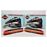 Two Proto 2000 Series E8/9 Locomotive South Pacific 6054 and 6052