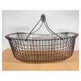 Antique French Wire Egg Basket