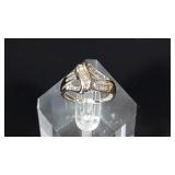 10K White Gold and Diamond Ring