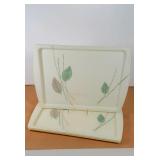 Mid-Century Set Of 4 Melamine Serving Trays