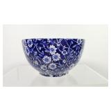 Calico Burleigh Cobalt Blue Dessert Bowl