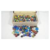 Old Box Full Of Marbles