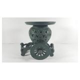 Vintage Japanese Cast Iron Ikebana Flower Planter Garden Statue