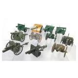 11 Vintage WWII Die-Cast Canons