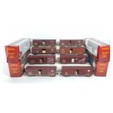 Eight Weathered ERTL HO Boxcar