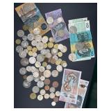 Coin Collection Mexico Australia New Zealand Notes Lot