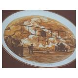 Signed Cantin “The Great Race” Etching Aviation Art Framed