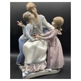 Lladro Porcelain Mother & Children Figurine Family Scene w Box