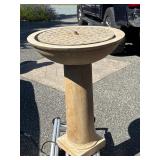 Campania International Cast Stone Pedestal Birdbath or Garden Fountain