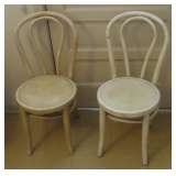 pair bentwood chairs  white  $ 100.00 