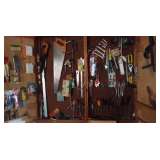 lots of hand and power tools