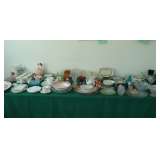 old china and depression glassware