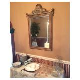 Nice mirror.  / China, glassware