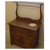 oak wash stand