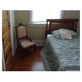 antique chair twin bed
