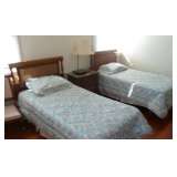 pair of twin beds