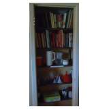 cook books and kitchen items