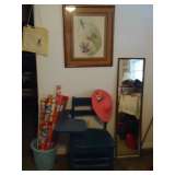 school desk watercolor   wrapping paper