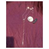 Jewelry  pin. Necklace and ring 