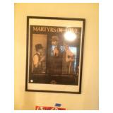 Vintage framed poster