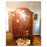 Unique inlayed clothes cabinet 