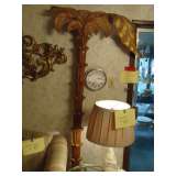 carved gold leafed palm tree