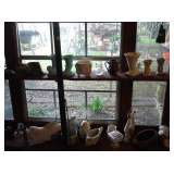 pottery and glassware